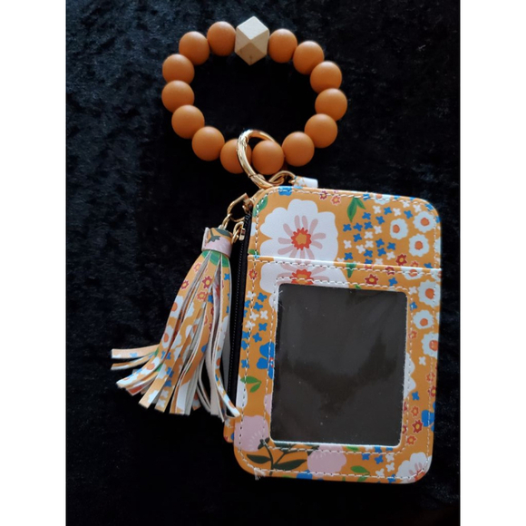 Women's Boho Style Beaded Tassel cardholder - Picture 1 of 7
